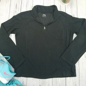 Columbia 1/4 zip microfleece pullover sz M black